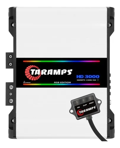 Modulo Amplificador Taramps HD 3000.1 2 Ohms Rgb Leds Som