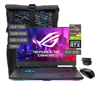 Asus Rog Strix G15 R7-6800h 16gb 512ssd Rtx3050 4gb 2022