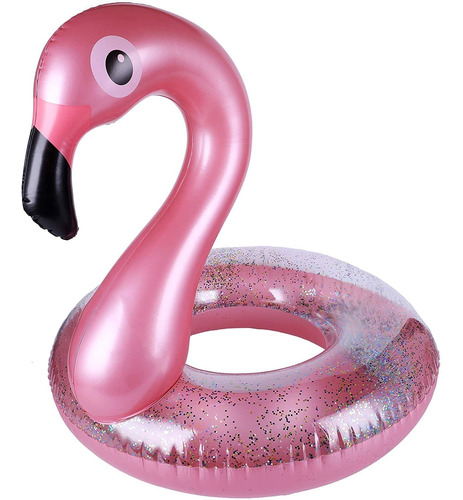 Gigantes Flamencos Piscina Inflable Flotante Con Brillo...