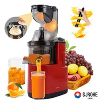 Comprar Sjrohe 1200w Extractor Para Jugos Eléctrico Jugueras Frutas Verduras Jugueras Para Jugos Frutas Naturales Licuadora Multifunción Sin Bpa Extractor De Frutas Pina Para Exprimidor Naranjas Color Rojo