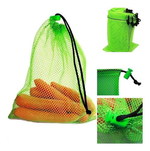 Bolsas Ecológicas Reutilizables De Malla Paquete De 6 Bolsas (Usado)