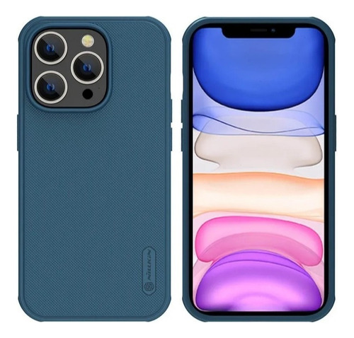 Case Thin Fit Delgado Mate  Para iPhone 14 Pro Max 6.7 Azul