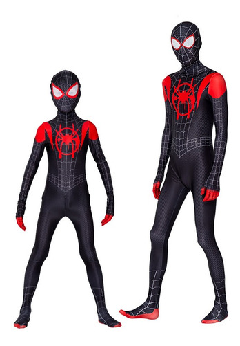 Disfraz De Spider-man Miles Morales Para Cosplay Para Niños