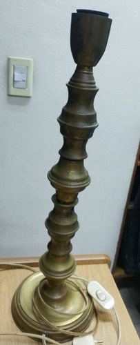 Antigua Lámpara De Pie Bronce 49x15 Cm