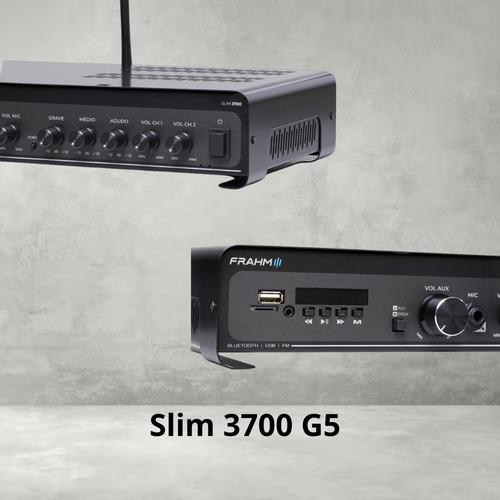 Amplificador Frahm Slim 3700 Som Ambiente Optical 240w