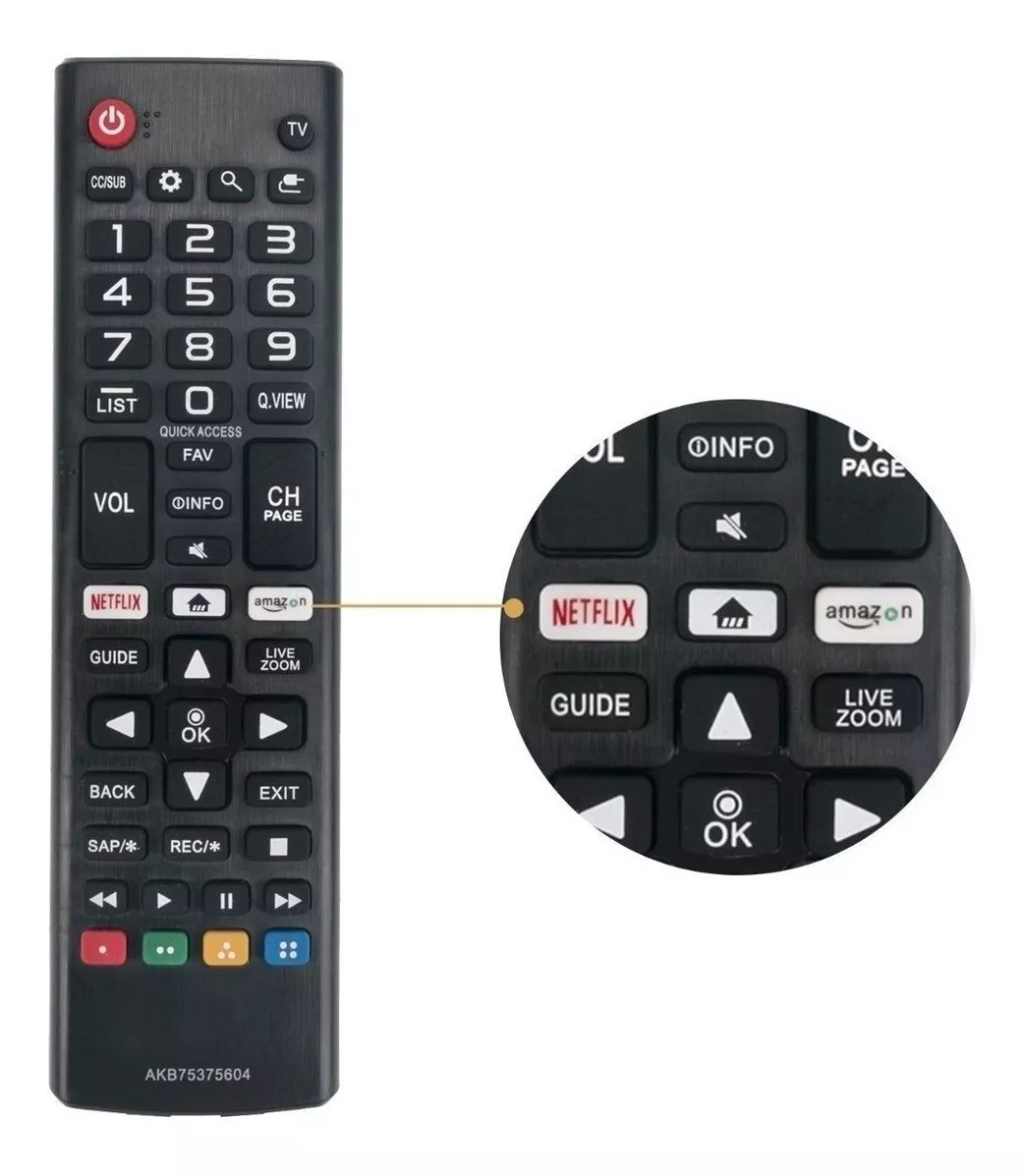 Tercera imagen para búsqueda de control lg smart tv
