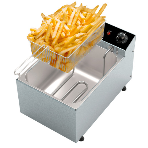 Fritadeira Industrial Elétrica Saro Aço Inoxidável Cozinha 220V