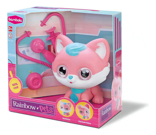 Boneca - Rainbow Pets Dodoi - Gatinho - 826 Bambola Brinqued