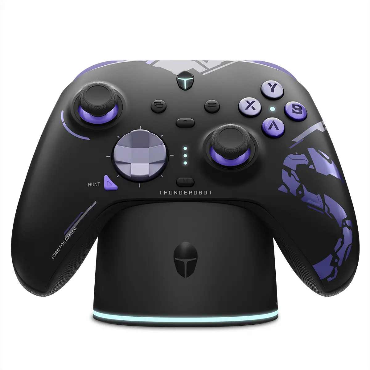 Gamepad Control Gamer Inalámbrico Bluetooth Thunderobot G80 Con Carga RGB Base Optical Micro interruptor Botón ABXY Swappable Joystick Hall Gatillos Bumper Trigger para Pc Nintendo