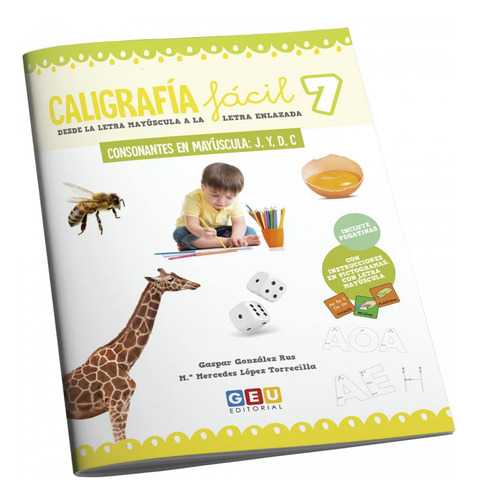 Caligrafia Facil:consonantes En Mayuscula J, Y, D, C - Go