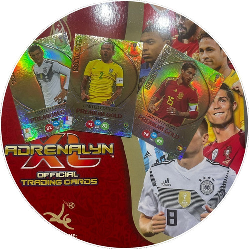 Pack 3 Cartas Adrenalyn Limited Edition Premium Gold Rusia 