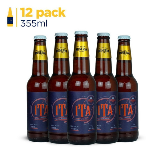 Imagen 2 de 4 de Cerveza Minerva Linea Maestra Ita 12 Pack 355m