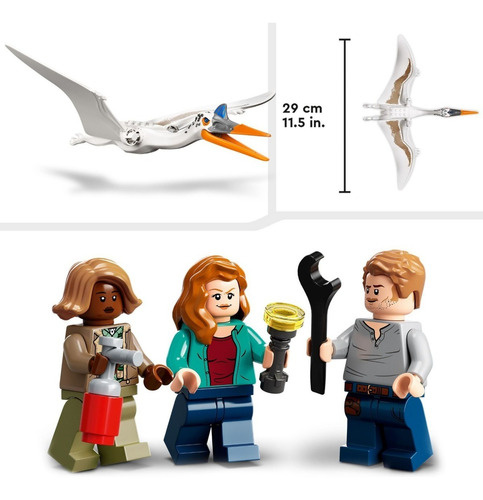 Imagen 7 de 7 de Lego Jurassic World- Emboscada Aérea Del Quetzalcoatlu 76947