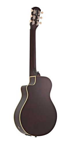Violão Yamaha Apxt2 Drb Dark Red Burst 3/4 Com Capa