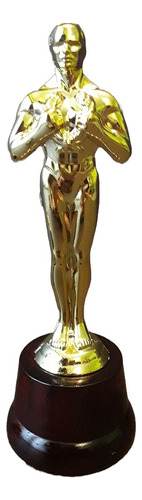 Trofeo Plástico Oscar Oscars Actuación 15 Años 18cm B Madera