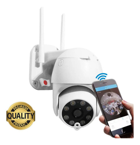 Imagem 1 de 7 de Câmera Externa Ip Prova D'água Infravermelho Externa Wifi Hd
