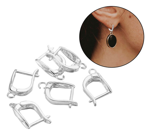 2 X 6 Uds Ganchos Para Pendientes Ganchos De Alambre Para