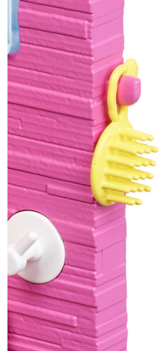 Set De Muñecas Y Muebles Barbie Para Baño Con Ducha Funciona
