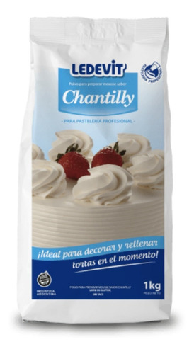 Polvo Para Preparar Chantilly X 1kg Ledevit (6 Unidades)