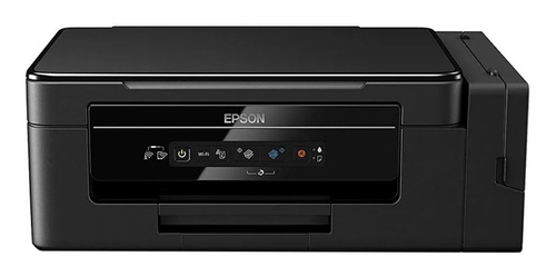 Impresora a color multifunción Epson EcoTank L396 con wifi negra 110V
