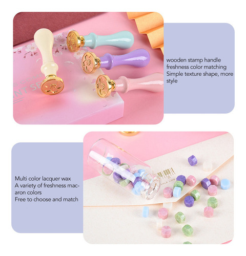Pastillas De Cera De Sellado Para Retro Conjunto Sellos 9pcs