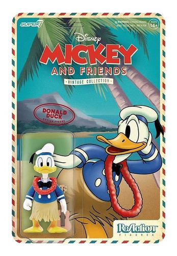 Disney Reaction Donald Duck Hawaiian Holiday - Super 7
