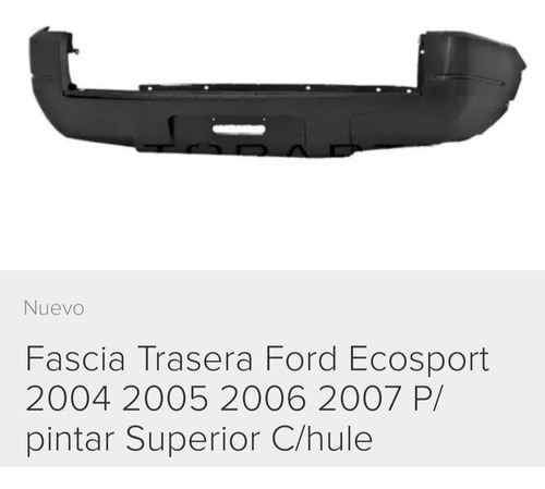 Fascia Trasera Ford Escape Ecosport 2004-2007