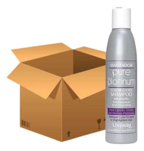 Loquay Shampoo Matiz Pure Platinum 250ml (12piezas)