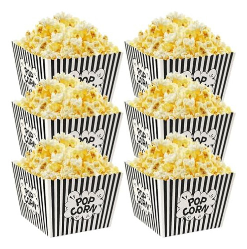 Tazón Para Palomitas De Maíz, Paquete De 12 Cubos De Papel P