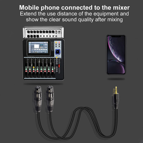 Cable Doble Xlr A 3,5 Mm Jorindo De Cobre Libre De Oxígeno D