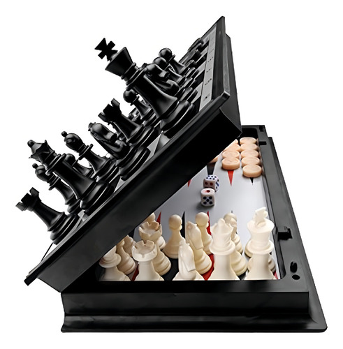 Kaile 3 En 1 Damas De Ajedrez Backgammon Set Magnético Ajedr