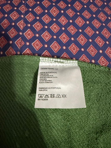 Buzo Denim Tears Original Talle L Verde Nuevo