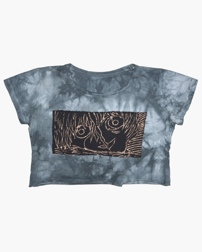 Imagen 4 de 7 de Croptop Rebirth Evangelion Parche Prelavado Algodon Caustico