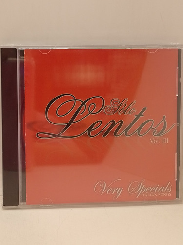 Solo Lentos Italian Songs Vol 3 Cd Nuevo 