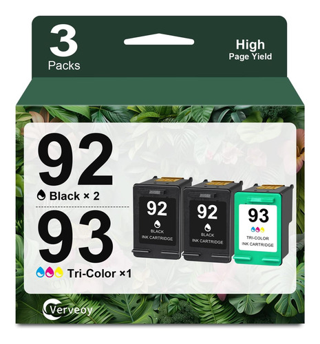 Pack Combo Combo Reemplazo De Remanufactura Para Hp 92 Y 93