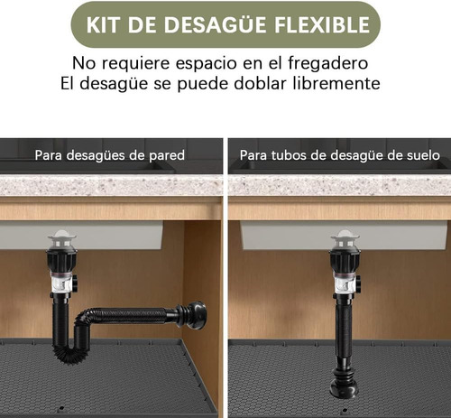 Cespol Con Sistema Anti Olores Y Botón Push Para Lavabo Heng