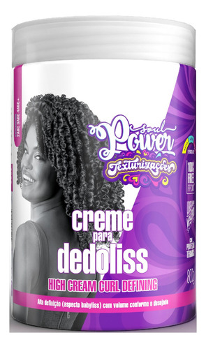 Soul Power Texturizações Creme Para Dedoliss 800g