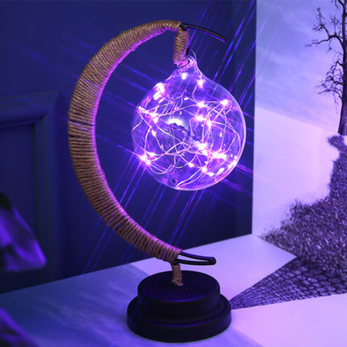 Lampara Lunar Encantada 2022 Luna Arbol Centelleante Led Luz