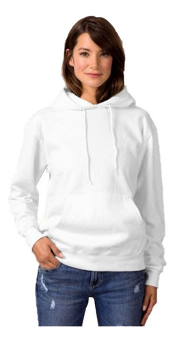 Sudadera Blanca Para Sublimar Y Personalizar Con Capucha