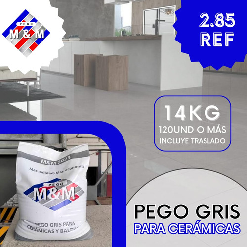 Pego Gris Saco De 14 Kg