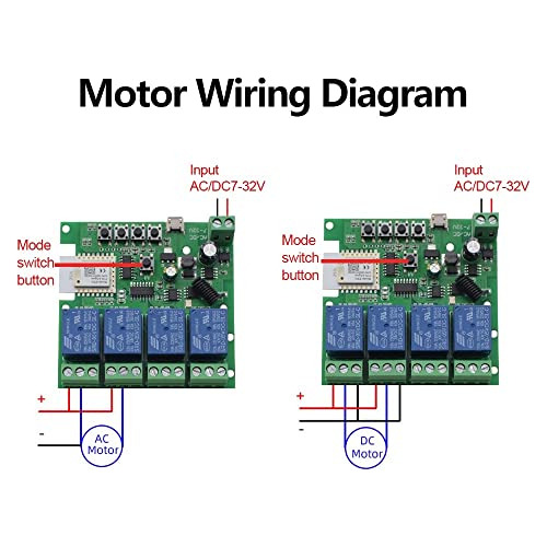 Interruptor De Relé Zigbee Mhcozy De 4 Canales Y 12 V Con Co