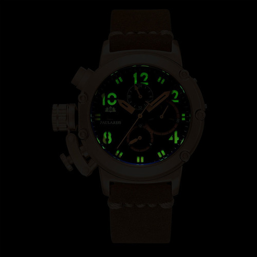 Reloj De Cuero Mecánico Automático Paulareis Para Hombre
