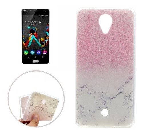 Wiko Feel Feather Pattern Estuche Protectora Tpu Suave
