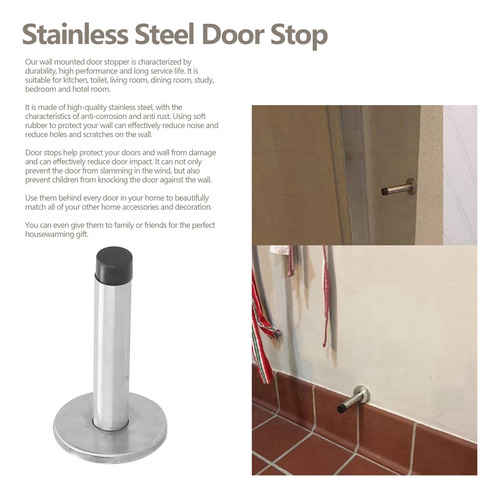 Tapón De Puerta De Acero Inoxidable Para Pared De Bajo Ruido
