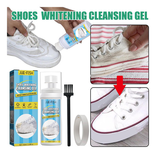 Gel Limpiador Blanqueador De Zapatos Durable White Shoe Clea