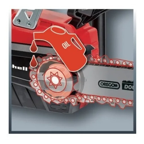 Imagen 2 de 3 de Motosierra Inalambrica Espada 250mm Einhell Ge-lc 18 Li Solo