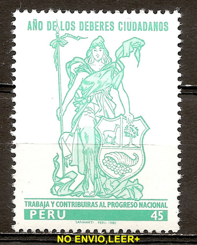 Peru Estampilla Año 1980 Yvert N°683  Mint 1v.-filatelia