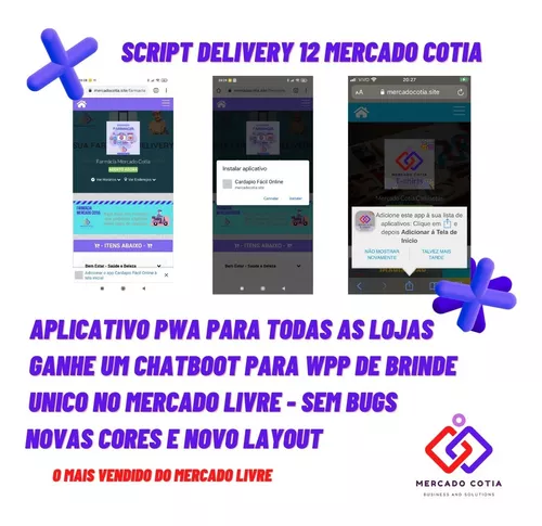 Script Delivery Multi Loja Lançamento Com Apps E Site Brinde