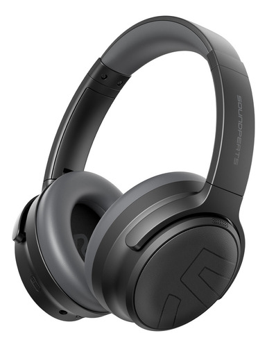 Audífonos Bluetooth Soundpeats Space Pro Sonido Hi-res Y Cancelación De Ruido Negro