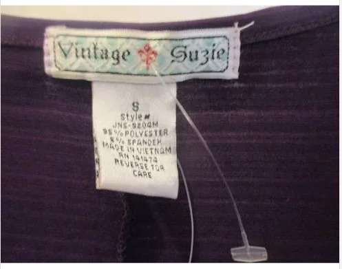 Blusa Para Dama Marca Vintage Suzie Talla S Importado De Usa